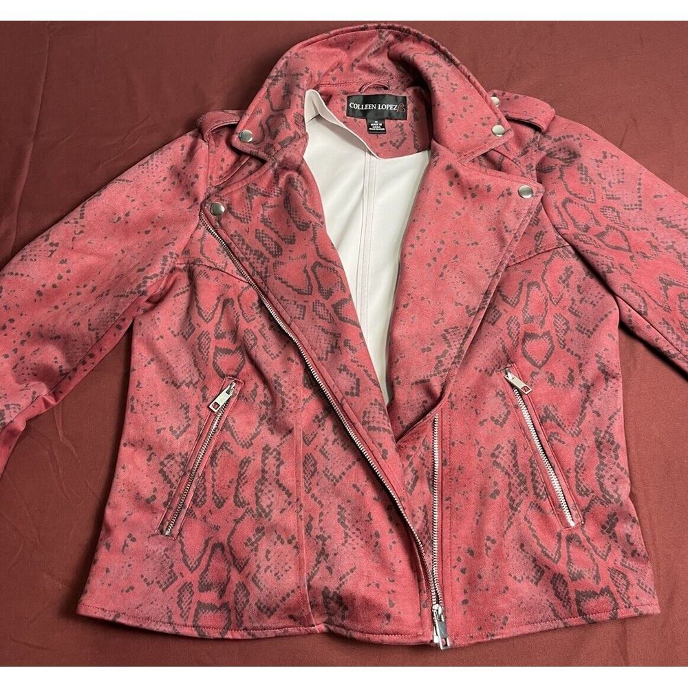 colleen lopez Women's jacket ruby red (M) - Picture 3 of 7